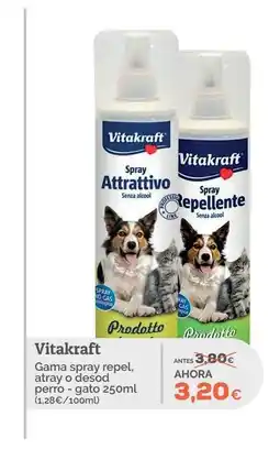 Supermercados MAS VITAKRAFT Gama spray repel atray o desod perro oferta