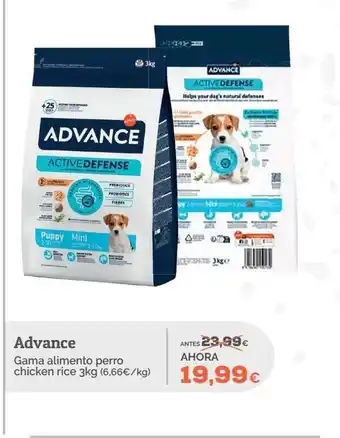 Supermercados MAS ADVANCE Gama alimento perro oferta