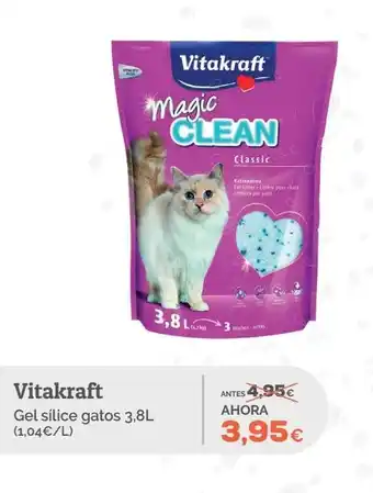 Supermercados MAS VITAKRAFT Gel silice gatos oferta