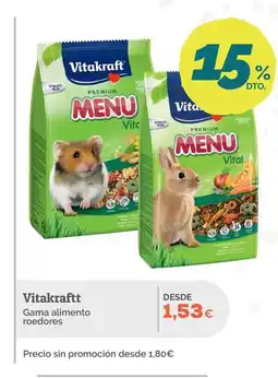 Supermercados MAS VITAKRAFT Gama alimento roedores oferta