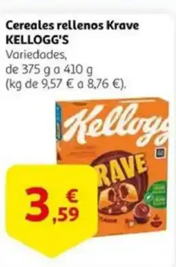Alcampo KELLOGG'S Cereales rellenos Krave oferta
