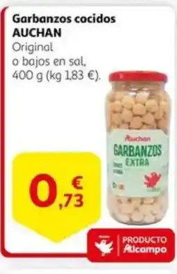 Alcampo AUCHAN Garbanzos cocidos oferta