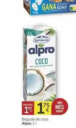 Supermercados Charter Beguda De Coco Alpro oferta