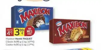 Supermercados Charter Nestlé Paquet Maxibon Clàssic Cookie oferta