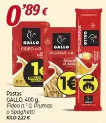 Alsara Supermercados Gallo - pastas oferta