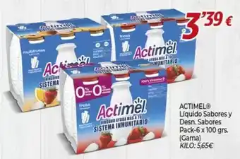 Alsara Supermercados Actimel - lquido sabores y desn sabores oferta