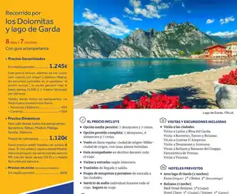 Nautalia Viajes Recorrido por los dolomitas y lago de garda oferta