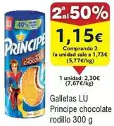 FROIZ Lu - galletas principe chocolate rodillo oferta