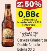 FROIZ Grimbergen - cerveza double ambrée oferta