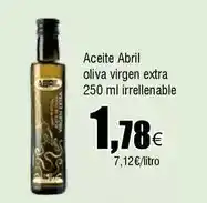 FROIZ Abril - aceite oliva virgen extra irrellenable oferta
