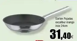 FROIZ Mango - sartén pijadas excalibur mango inox 24cm oferta