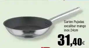 FROIZ Mango - sartén pijadas excalibur mango inox 24cm oferta