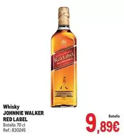 Makro Johnnie walker - whisky red label oferta