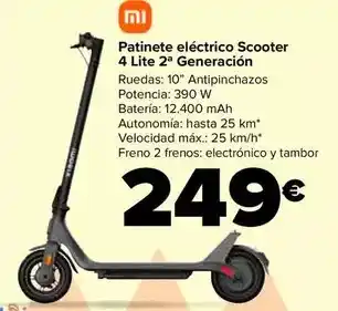 Carrefour Xiaomi - patinete eléctrico scooter 4 lite 2ª generación oferta