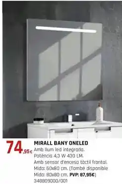 Fes Més Mirall bany oneled oferta