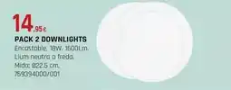 Fes Més Pack 2 downlights oferta