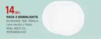 Fes Més Pack 2 downlights oferta