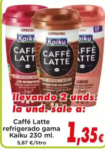Proxi KAIKU Caffé Latte refrigerado gama oferta