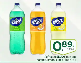 Supermercados Dani ENJOY Refresco con gas naranja, limón o lima limón oferta