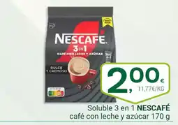 Supermercados Dani ESCAFÉ Soluble 3 en 1 café con leche y azúcar oferta