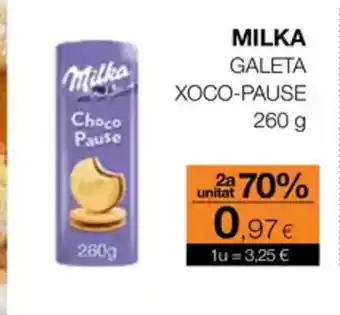 Plusfresc MILKA Galeta xoco pause oferta
