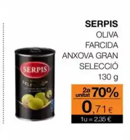 Plusfresc SERPIS Oliva farcida anxova gran selecció oferta