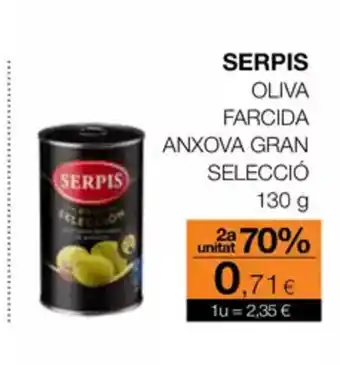Plusfresc SERPIS Oliva farcida anxova gran selecció oferta