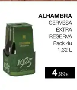 Plusfresc ALHAMBRA Cervesa extra reserva oferta
