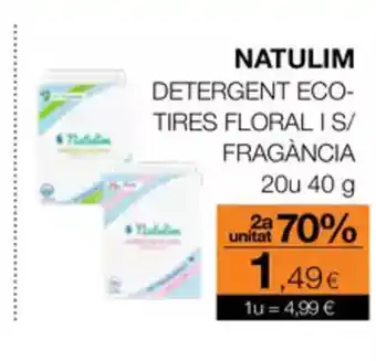 Plusfresc NATULIM Detergent eco- tires floral is/ fragància oferta