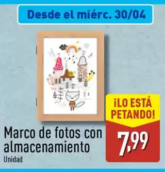 ALDI Marco de fotos con almacenamiento oferta