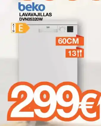 Expert BEKO Lavavajillas dvn05320w oferta