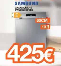 Expert SAMSUNG Lavavajillas dw60m6040fsec oferta