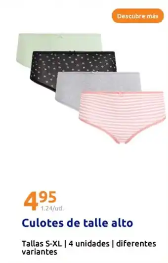 Action Culotes de talle alto oferta