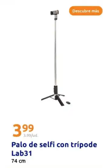 Action Palo de selfi con trípode Lab31 74 cm oferta