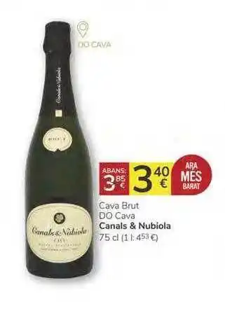 Supermercados Charter Canals & Nubiola Cava Brut Do Vaca 75cl oferta