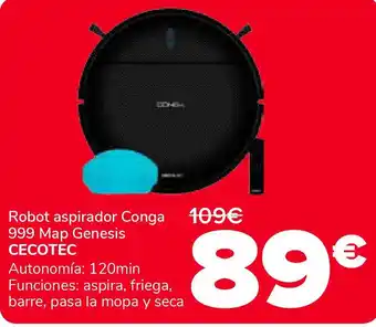 Supeco CECOTEC Robot aspirador Conga 999 Map Genesis oferta