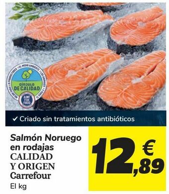 Carrefour Salmón noruego en rodajas calidad y origen carrefour oferta