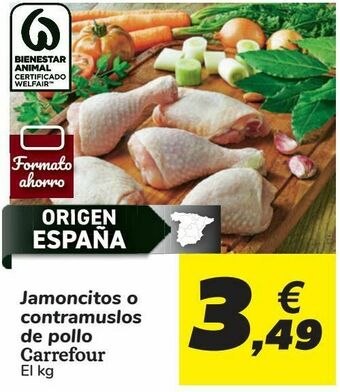 Carrefour Jamoncitos o contramuslos de pollo carrefour oferta