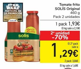 Carrefour Tomate frito solís original oferta