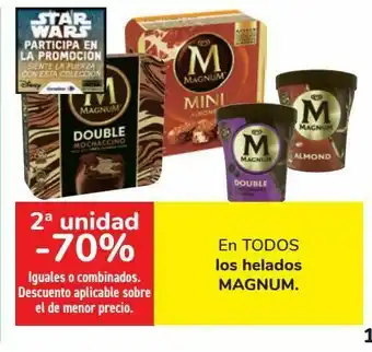 Carrefour En todos los helados magnum oferta