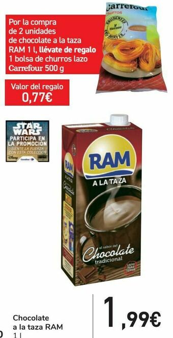 Carrefour Chocolate a la taza ram oferta