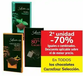 Carrefour En todos los chocolates carrefour selección oferta
