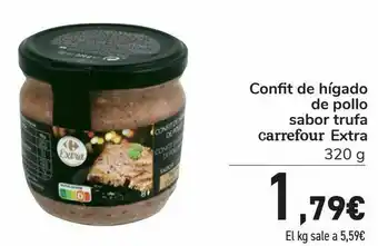 Carrefour Confit de hígado de pollo sabor trufa carrefour extra oferta