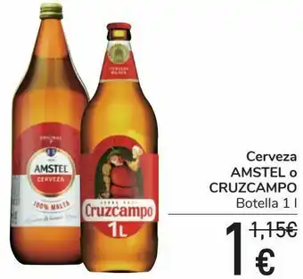Carrefour Cerveza amtel o cruzcampo oferta