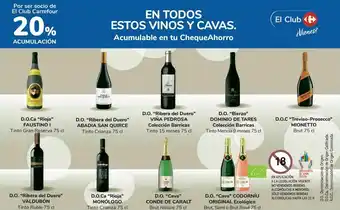 Carrefour En todos estos vinos y cavas oferta