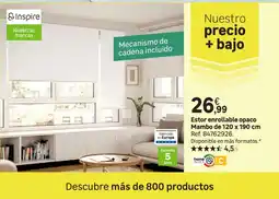 Leroy Merlin Estor enrollable opaco Mambo de 120 x 190 cm oferta