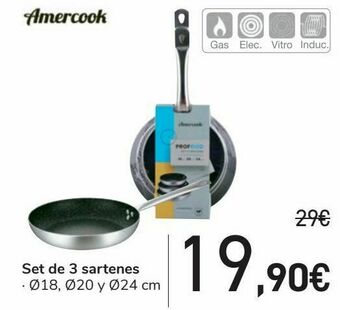 Carrefour Set de 3 sartenes oferta