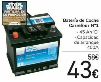 Carrefour Batería de coche carrefour nº1 oferta