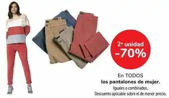 Carrefour En todos los pantalones de mujer oferta