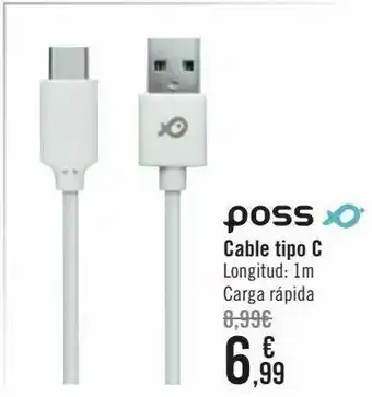 Carrefour Poss cable tipo c oferta